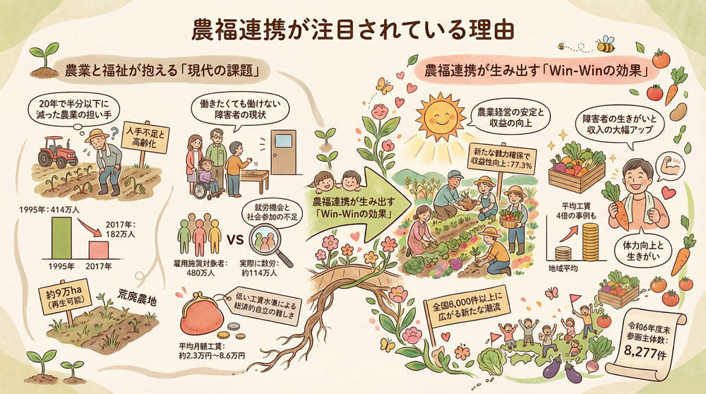 農福連携が注目されている理由は何ですか?