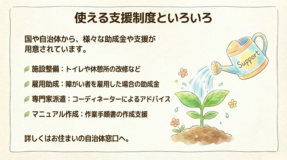 農福連携の支援制度(補助金・認証制度など)