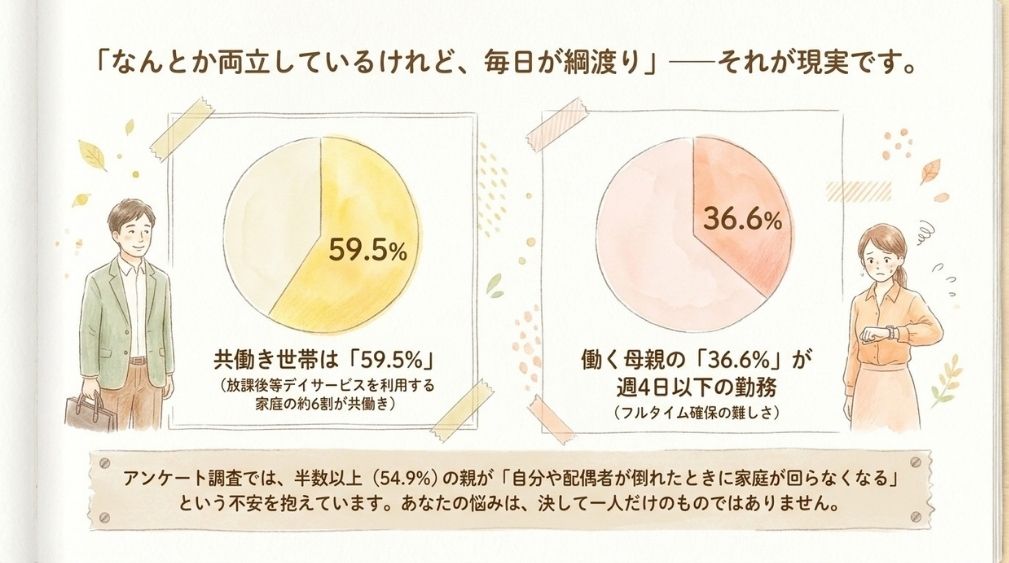 障がいのある子を育てる親は、どんな働き方をしているのか