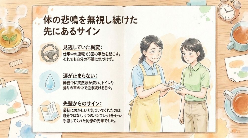最初に異変に気づいたのは、同僚の先輩だった