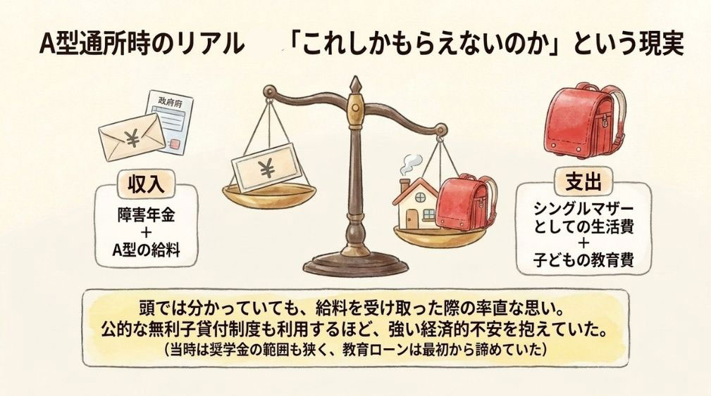 A型の給料を受け取って思った「これしかもらえないのか」
