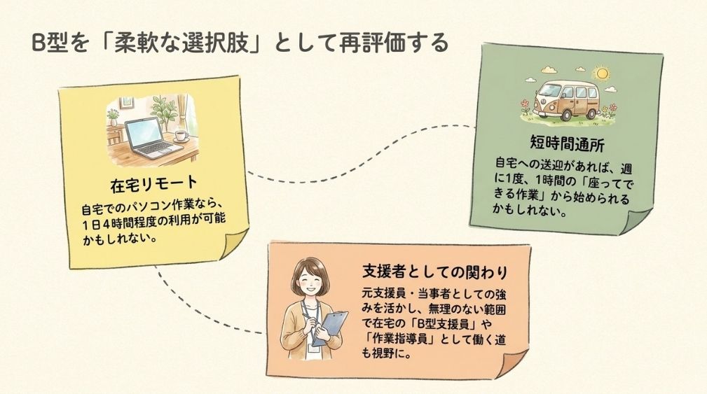 B型の見学と面談