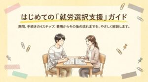 就労選択支援の期間と流れ|原則1か月の中身・費用と4ステップ